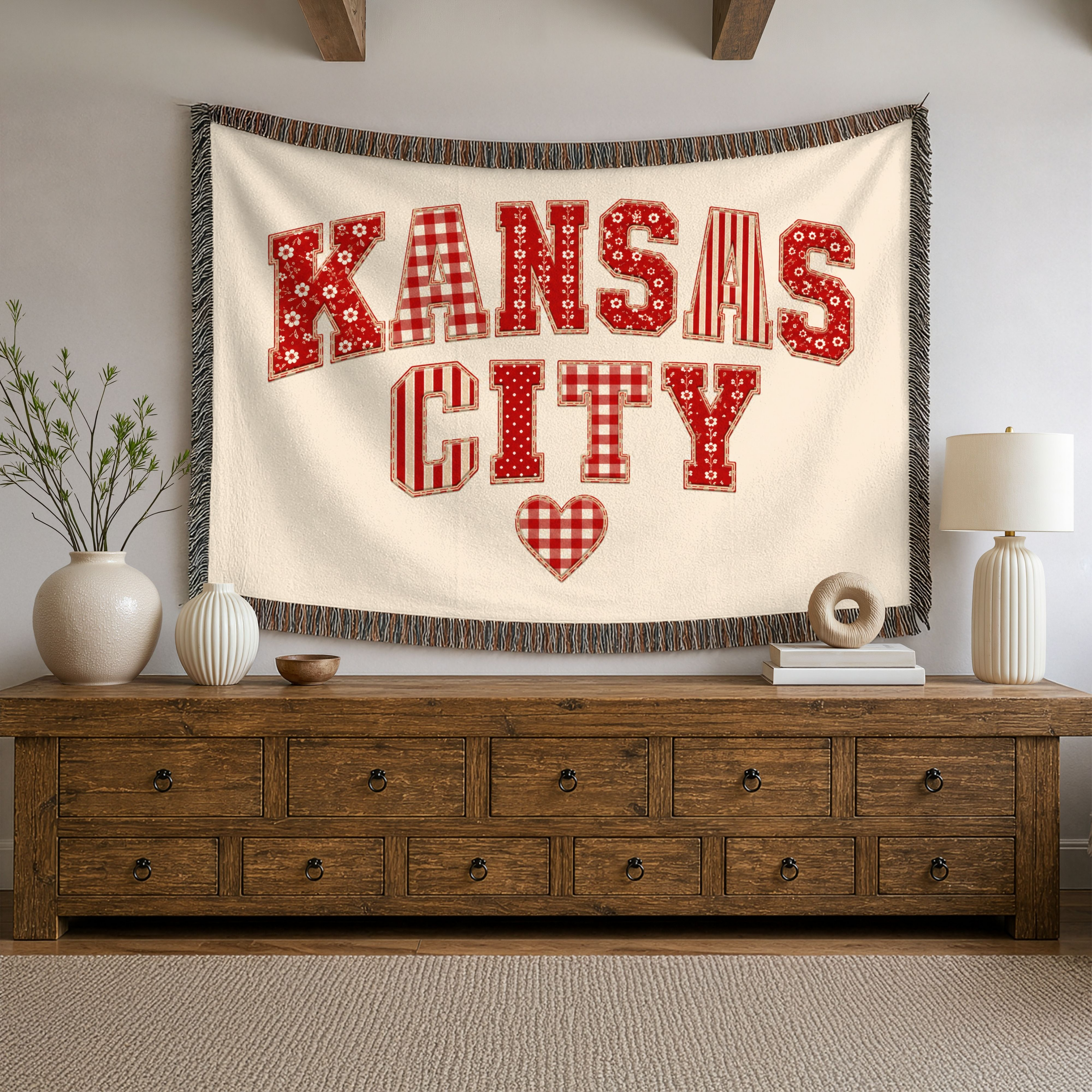 Kansas City Red | Woven Blanket