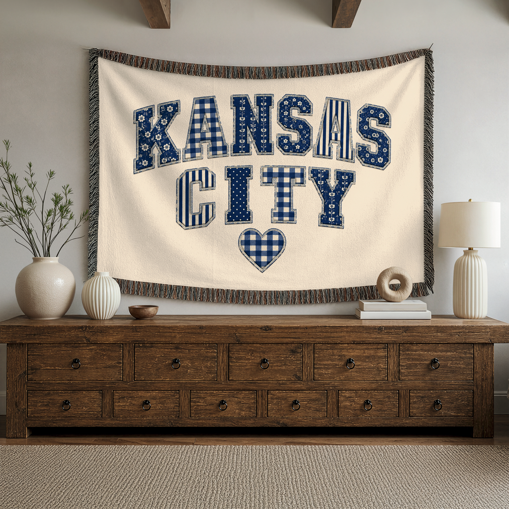 Kansas City Blue | Woven Blanket
