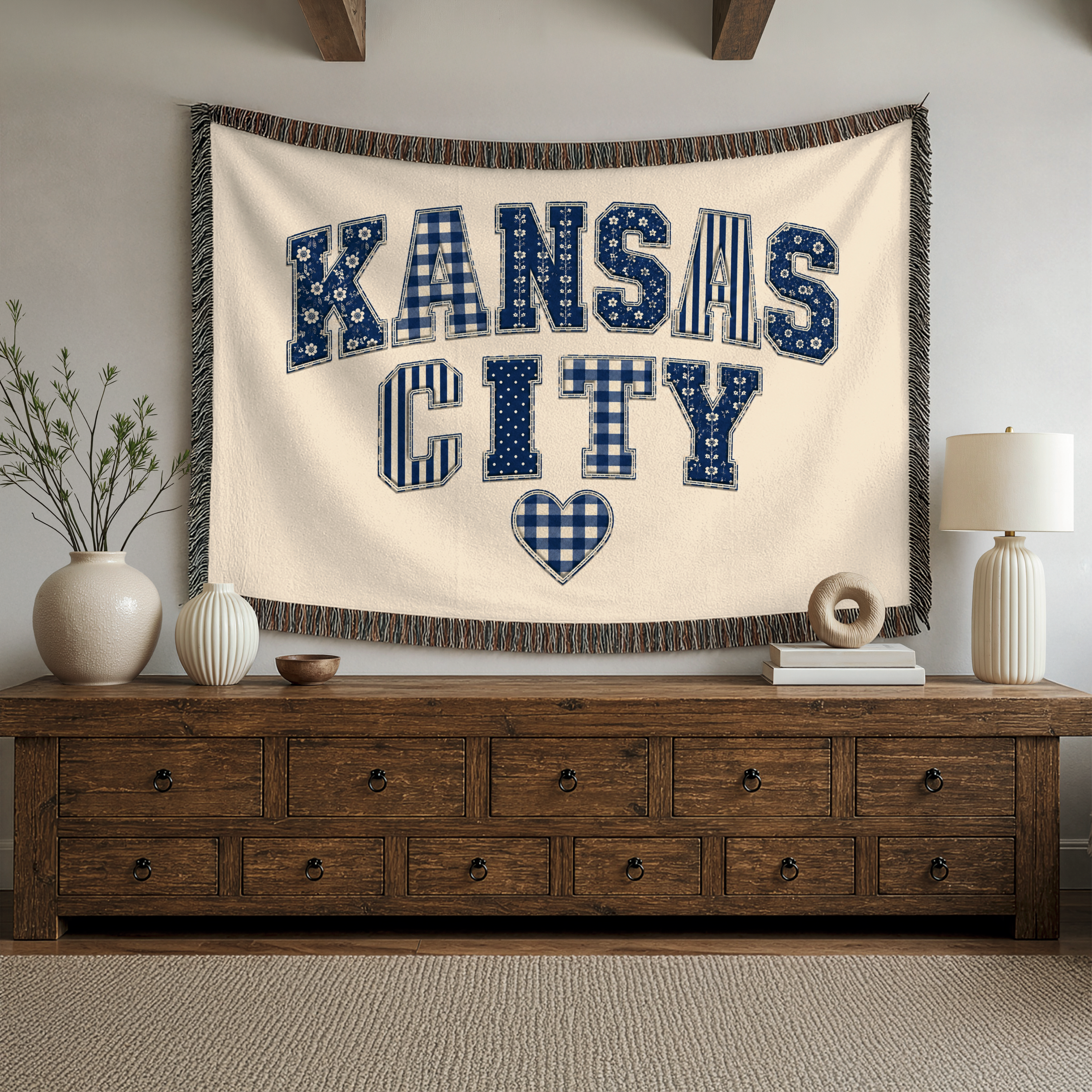Kansas City Blue | Woven Blanket