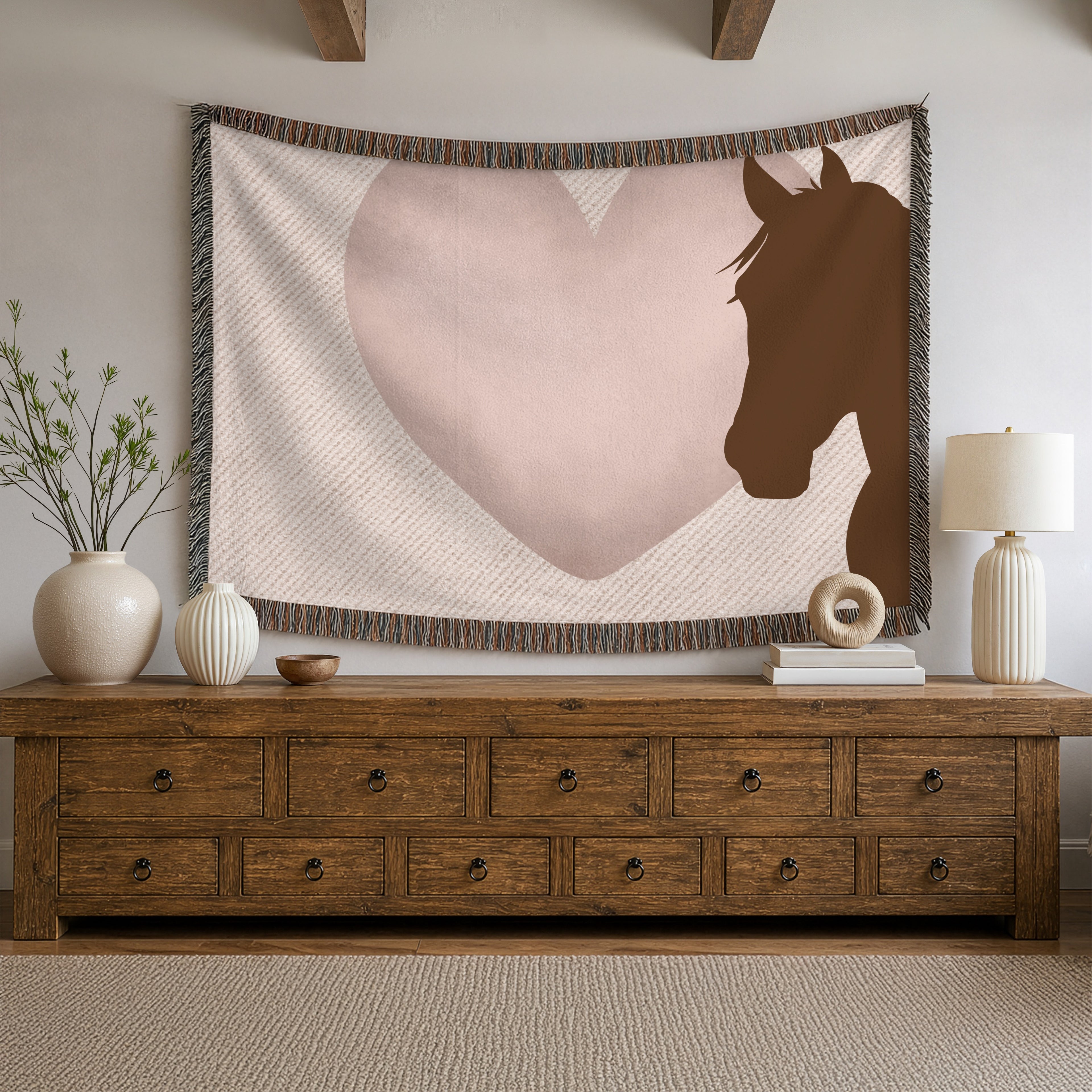 Heart & Hoof Woven Blanket