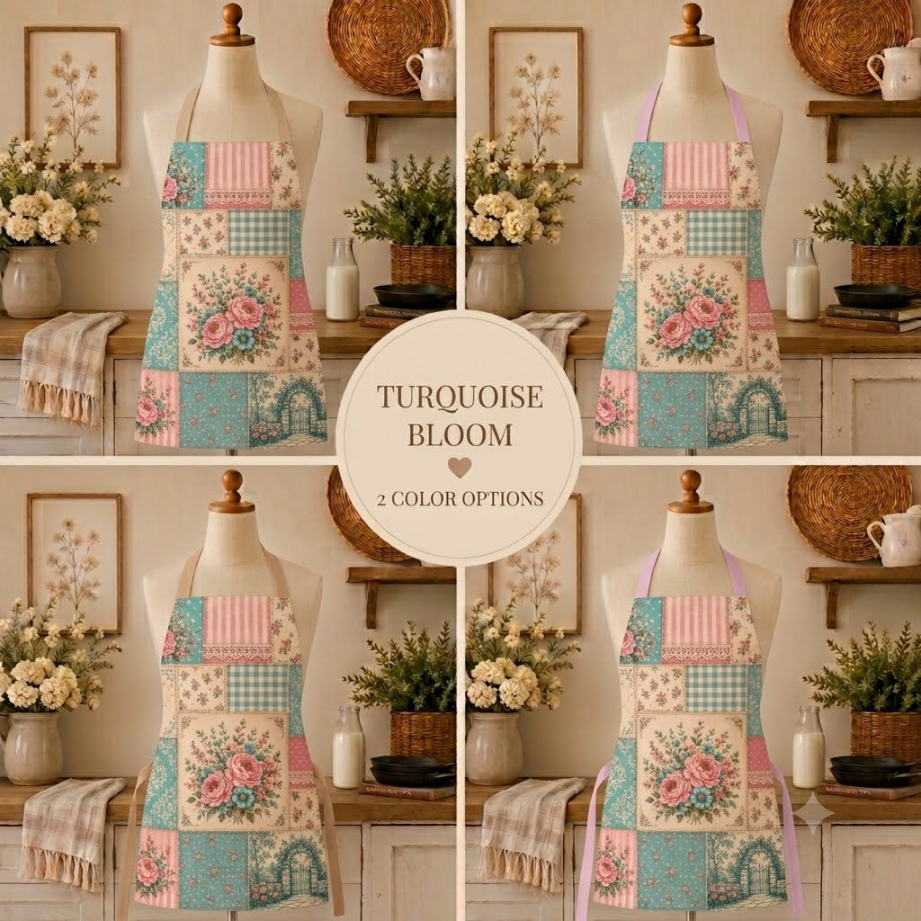 Turquoise Bloom | Apron