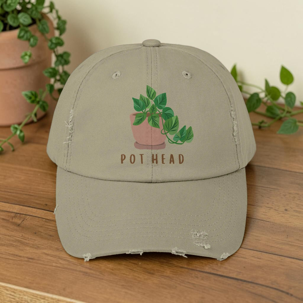 Pot Head | Distressed Cap