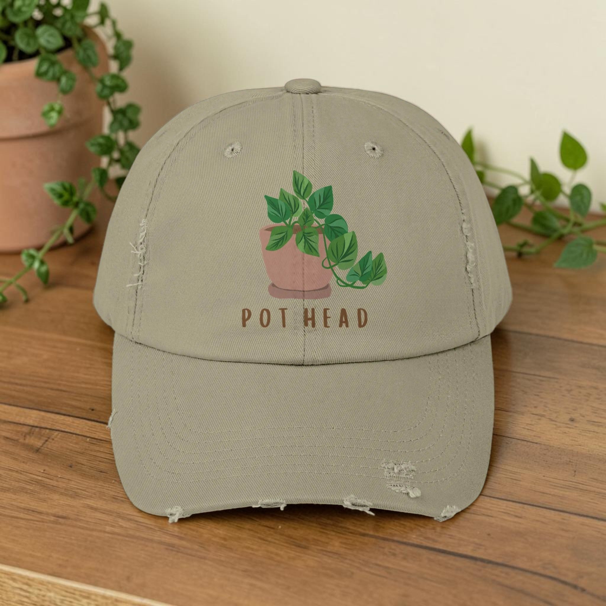 Pot Head | Distressed Cap
