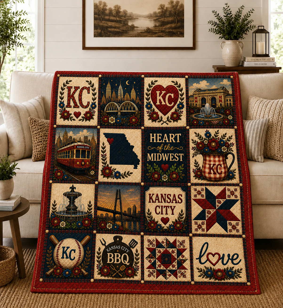 Hometown Threads | Quilted Throw