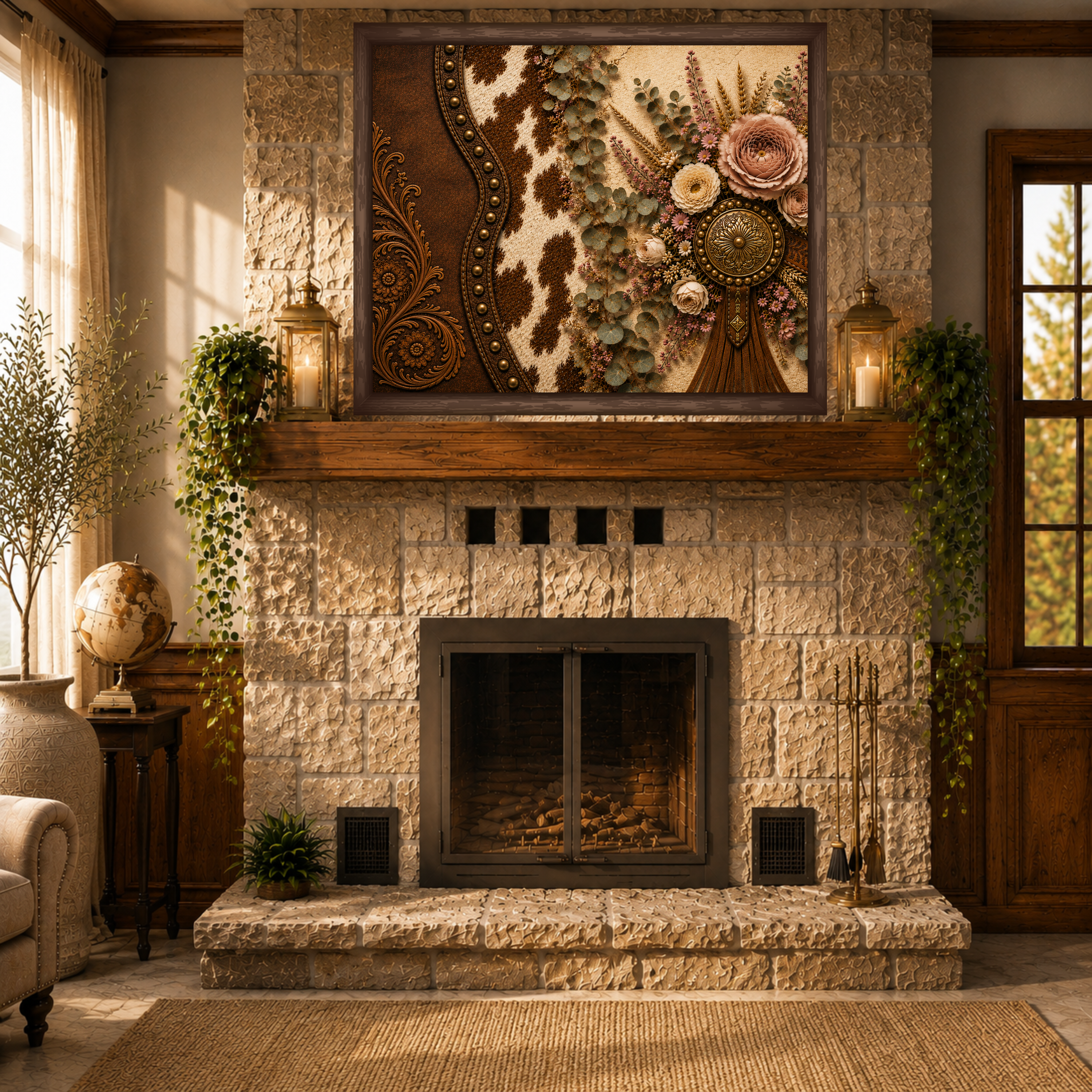 The Cowgirl's Keepsake | Framed Canvas Wall Art