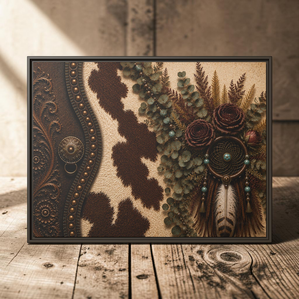 The Cowgirl's Dream | Framed Canvas Wall Art
