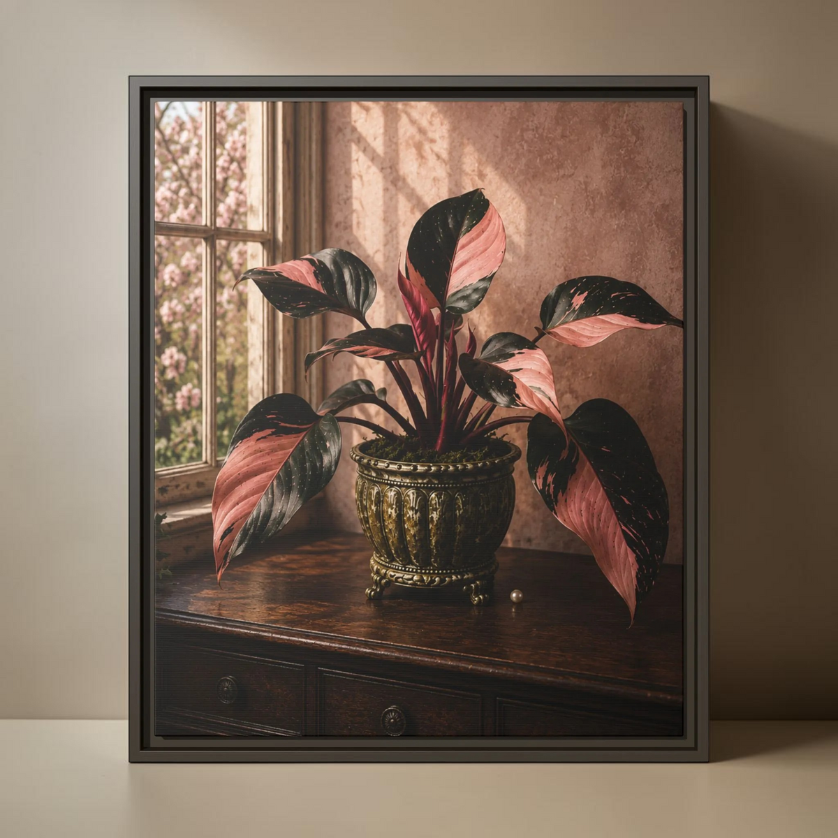 Rosewood Blush | Framed Canvas Wall Art