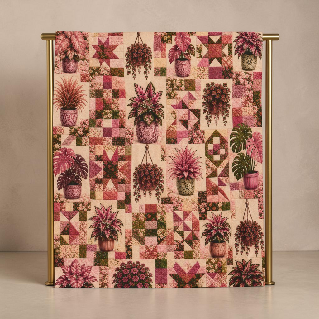 Blushing Heirloom | Velveteen Plush Blanket
