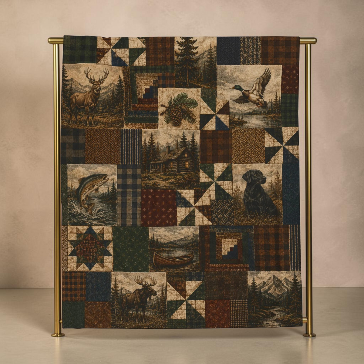 Heritage Lodge | Velveteen Plush Blanket