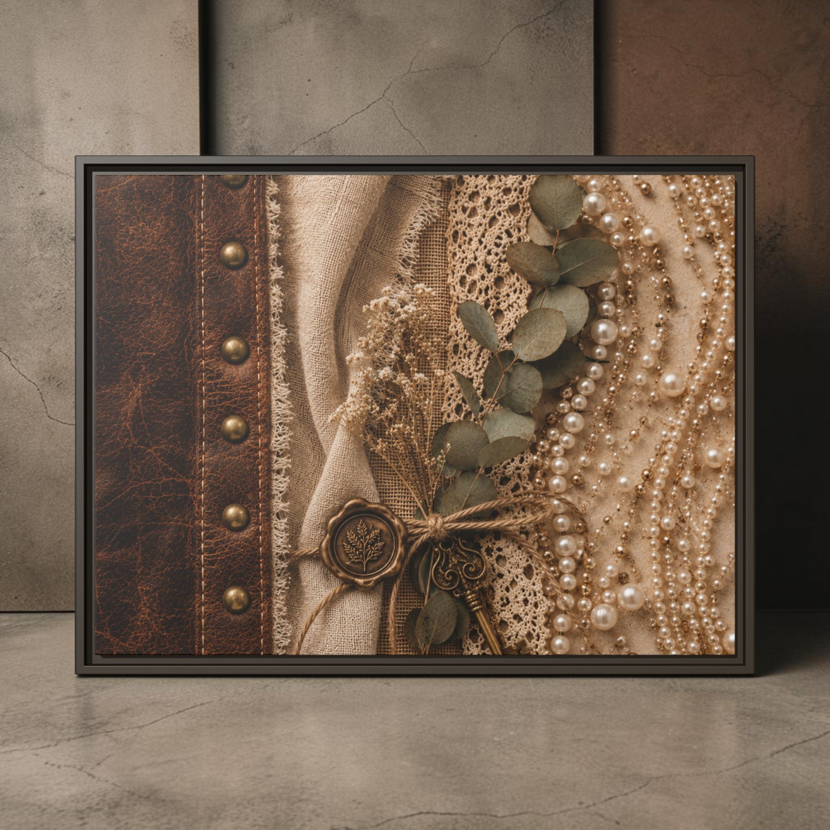 Pearls & Promises | Framed Canvas Wall Art
