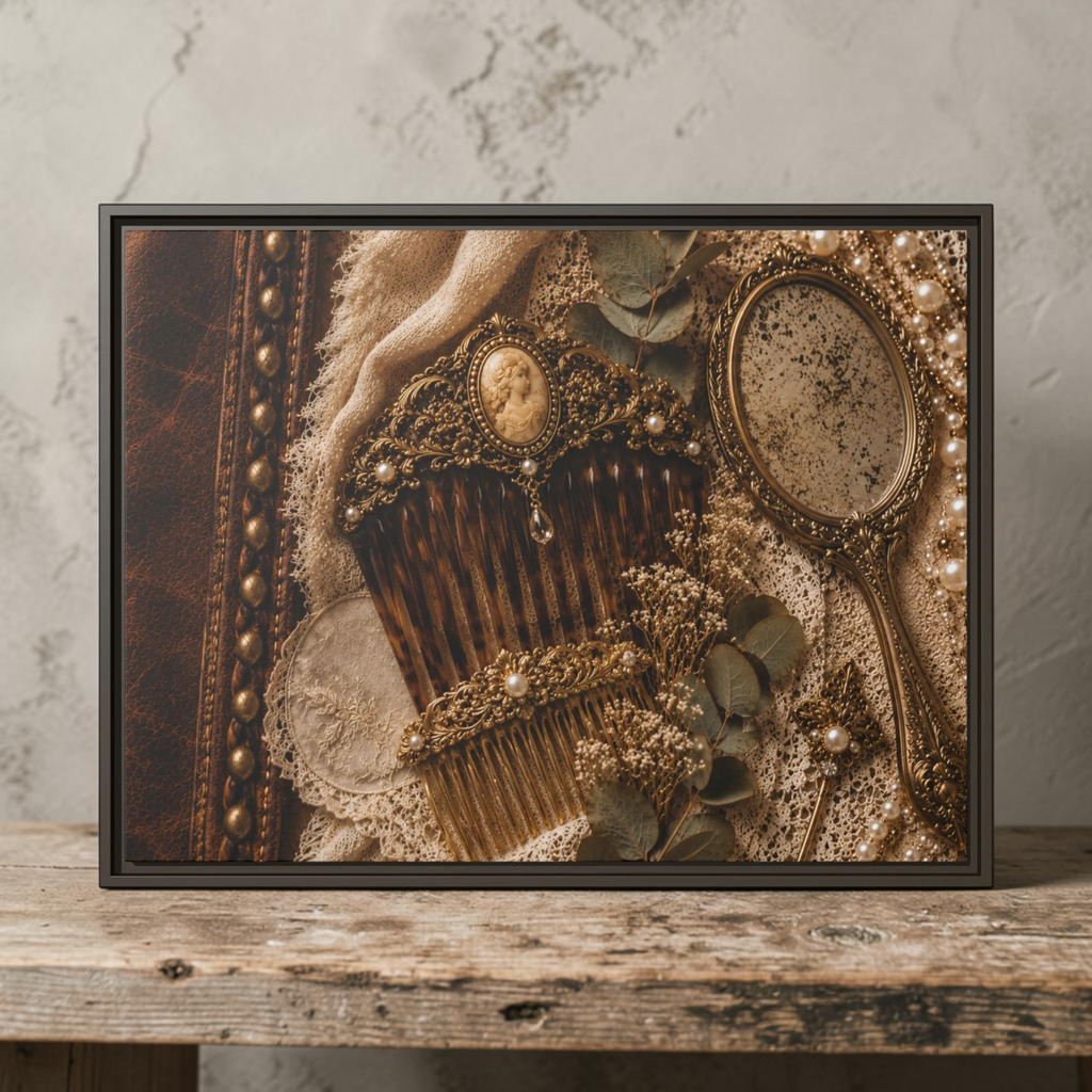 Vanity Treasures | Framed Canvas Wall Art