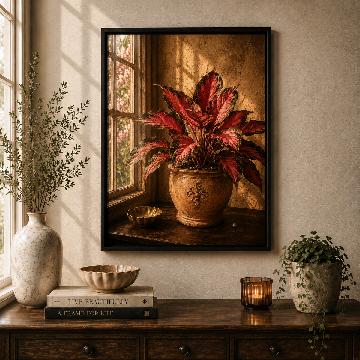 Valentine Veil | Framed Canvas Wall Art