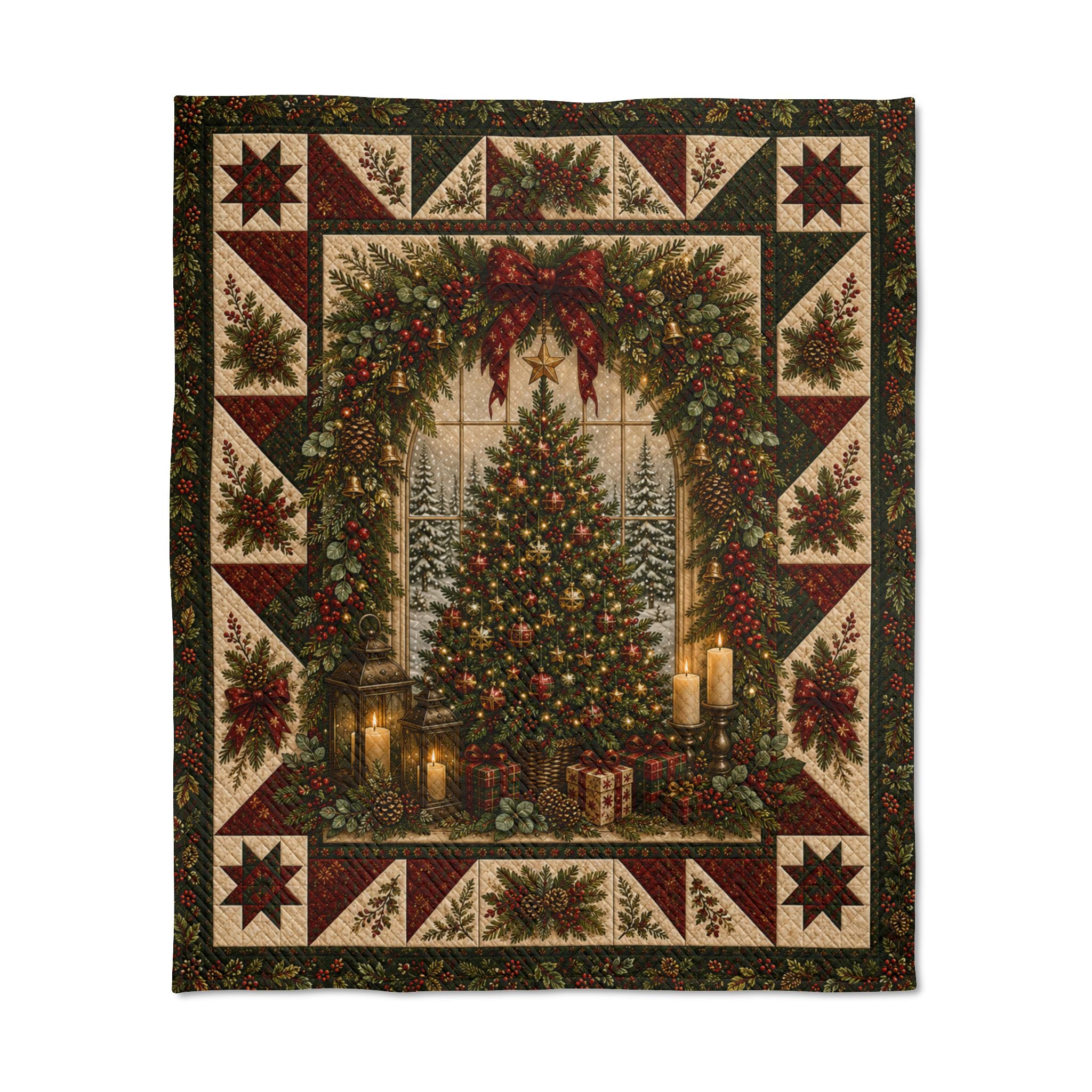 Evergreen Noel | Quilted Throw