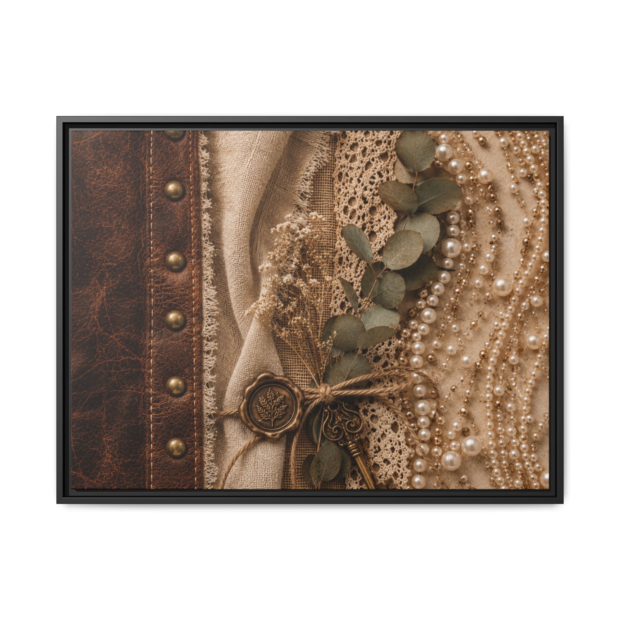 Pearls & Promises | Framed Canvas Wall Art