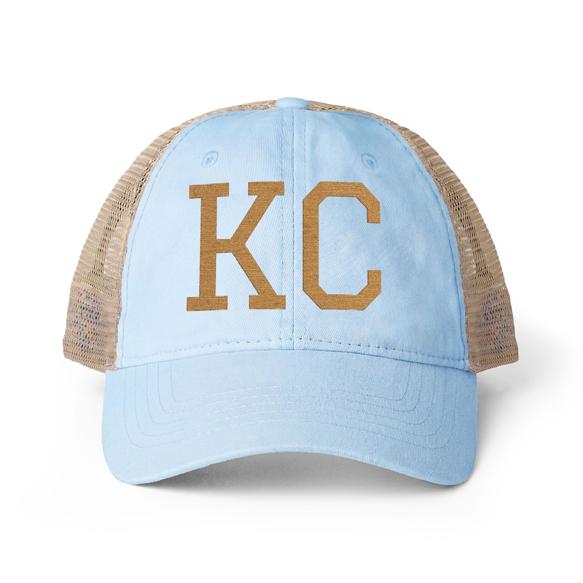 KC | Washed Mesh-Back Embroidered Cap