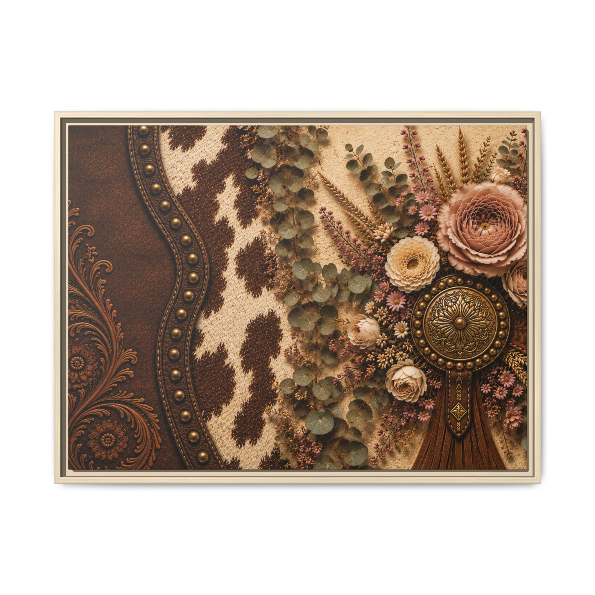 The Cowgirl's Keepsake | Framed Canvas Wall Art
