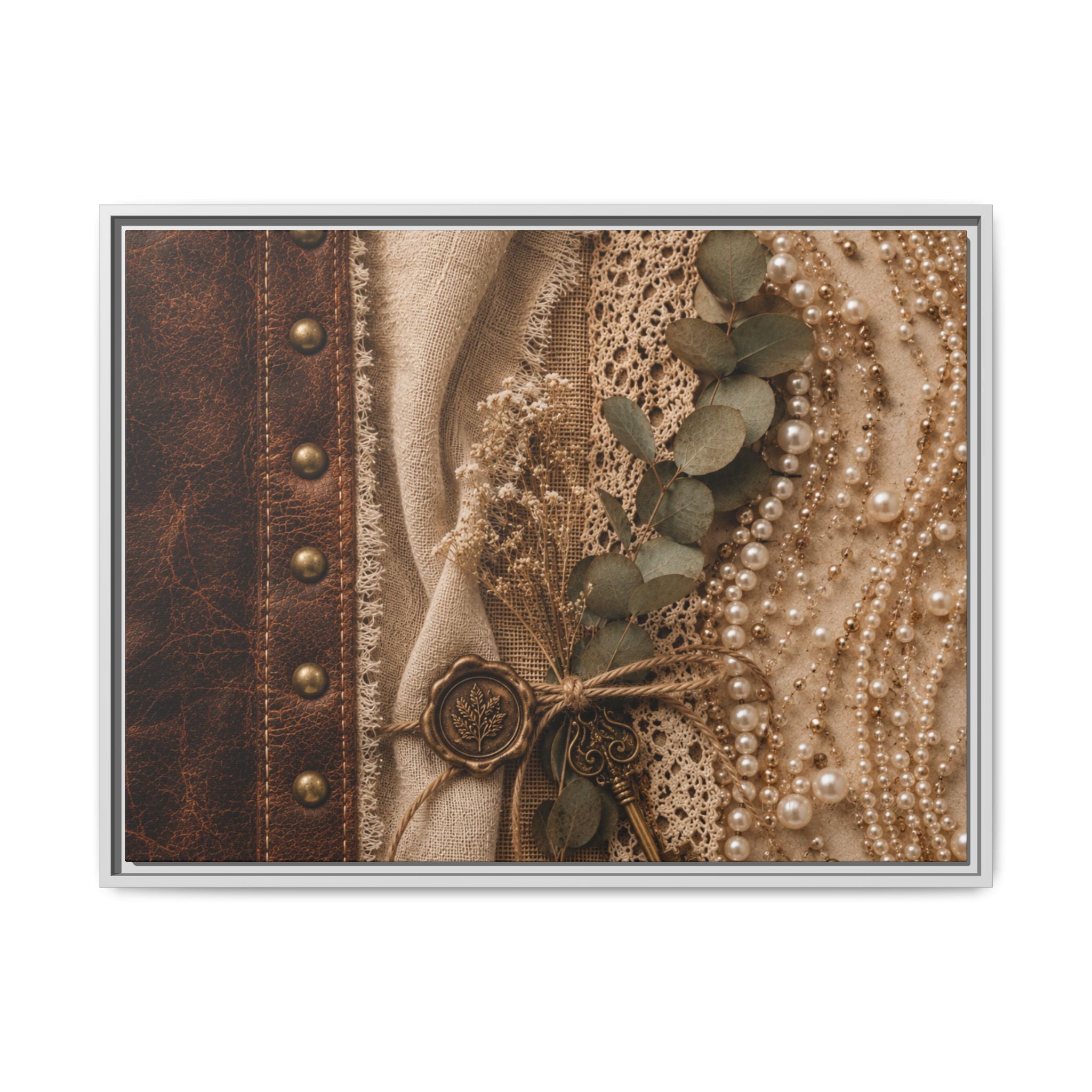 Pearls & Promises | Framed Canvas Wall Art