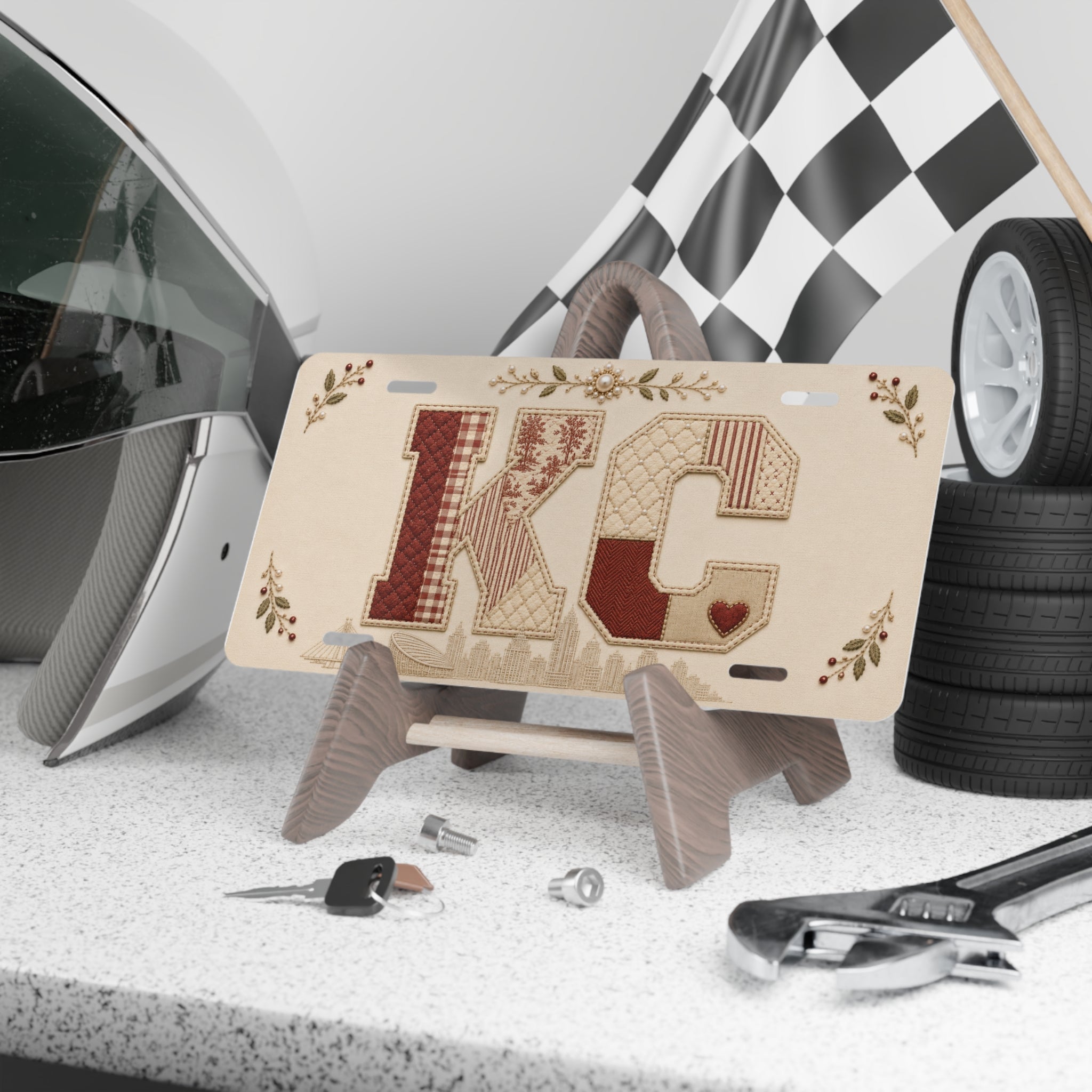 KC Monogram | Vanity Plate