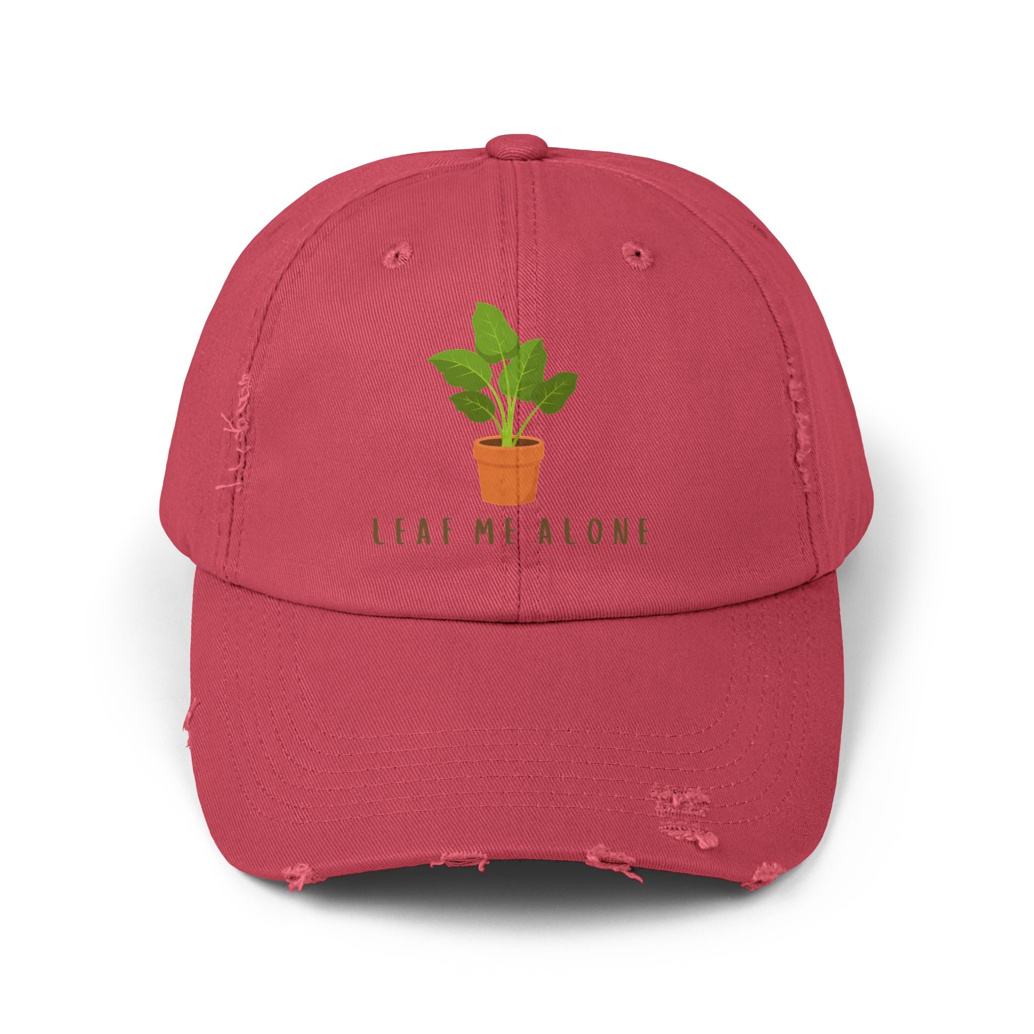 Leaf Me Alone | Distressed Cap