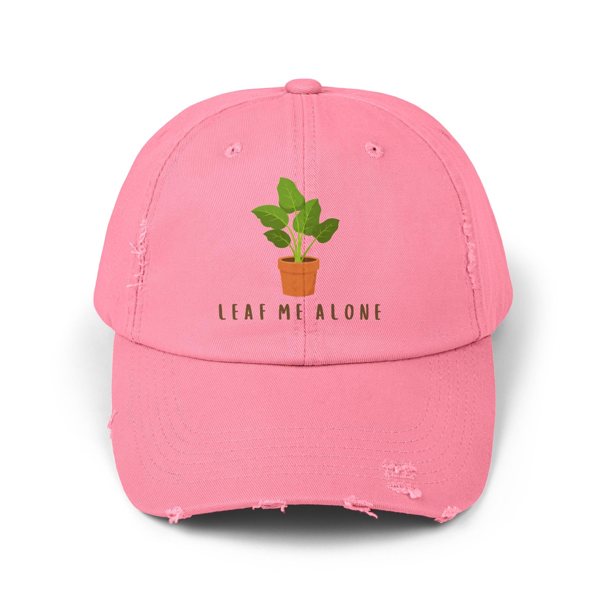 Leaf Me Alone | Distressed Cap