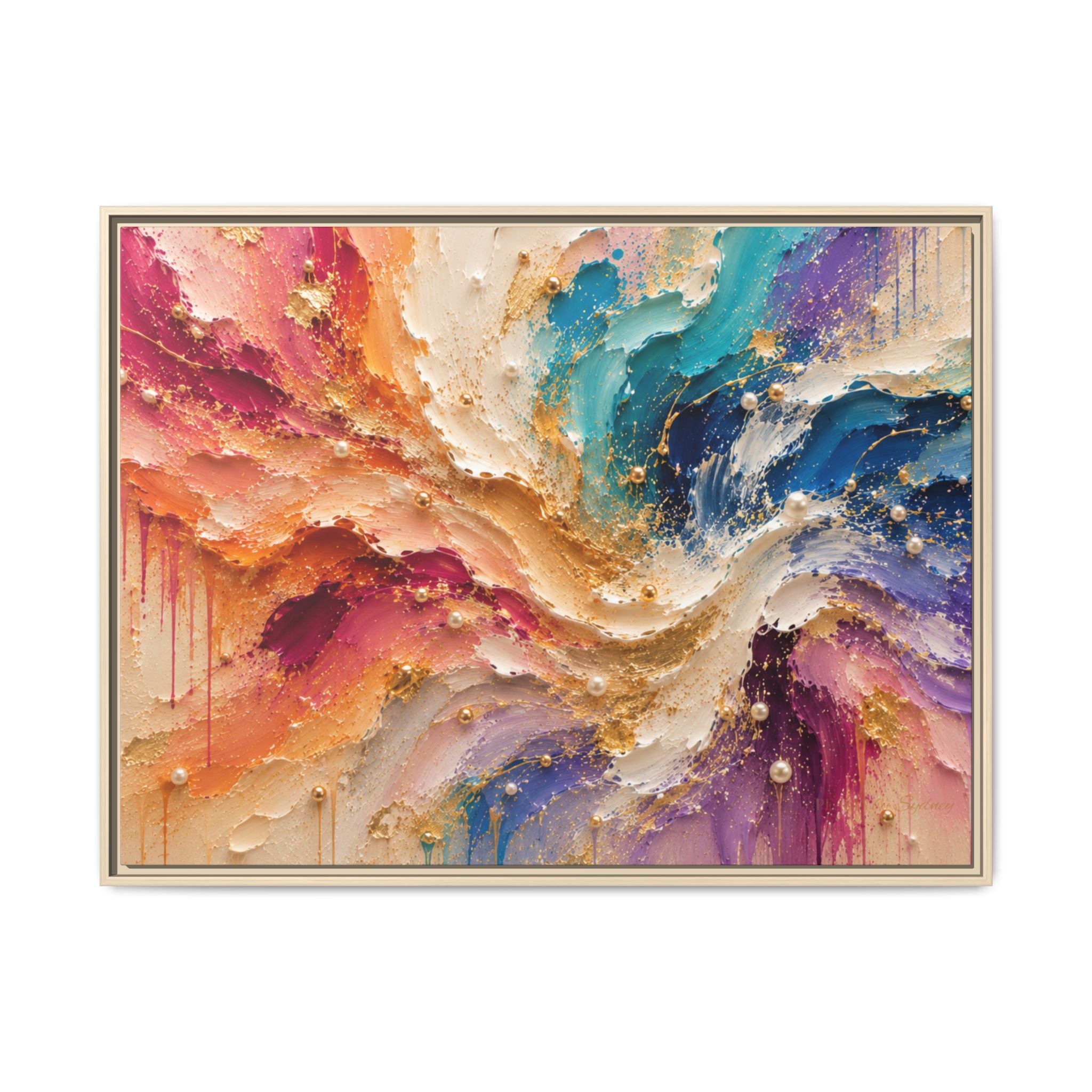 Rainbow Symphony | Framed Canvas Wall Art
