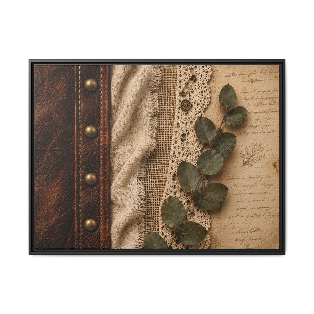 Kitchen Letters | Framed Canvas Wall Art