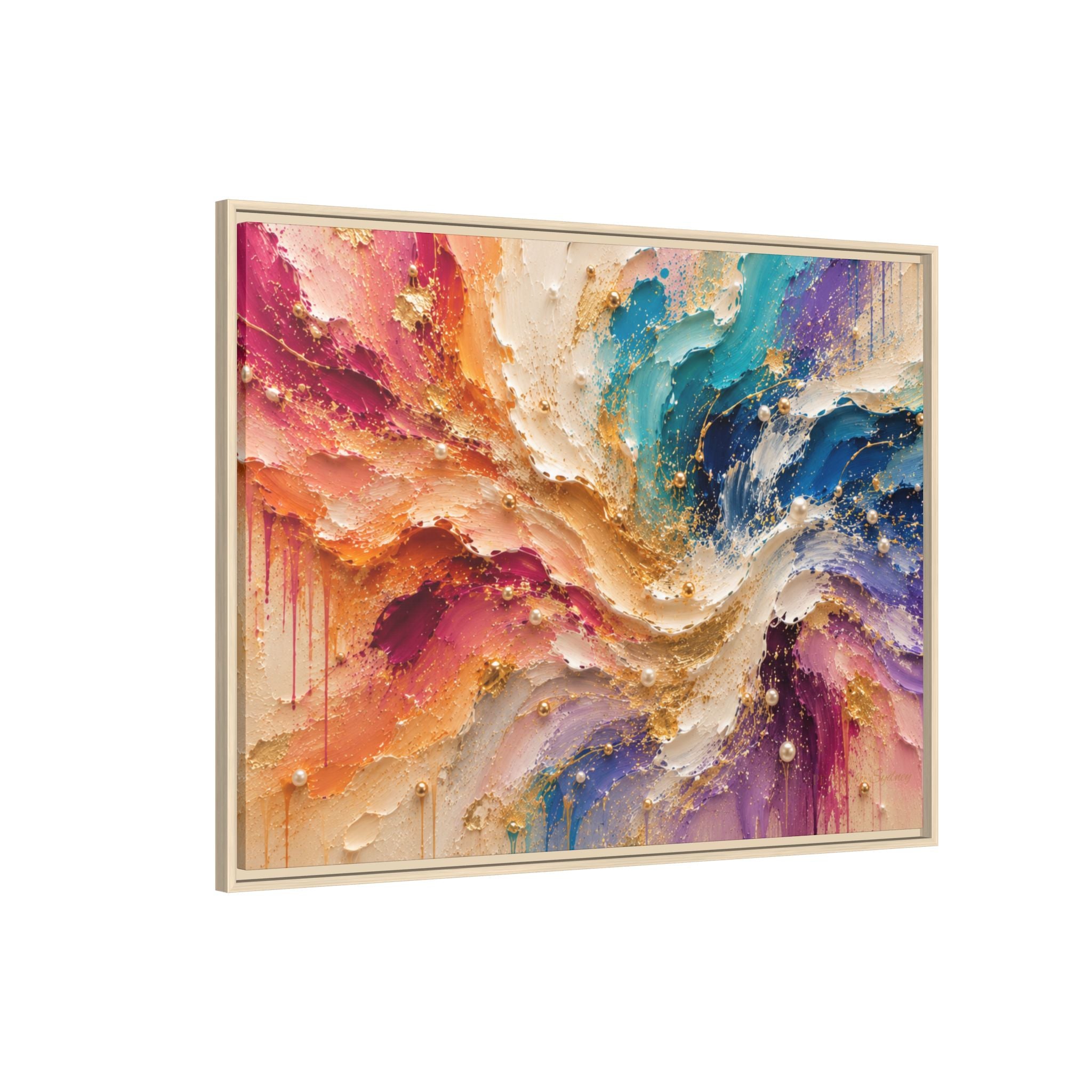 Rainbow Symphony | Framed Canvas Wall Art
