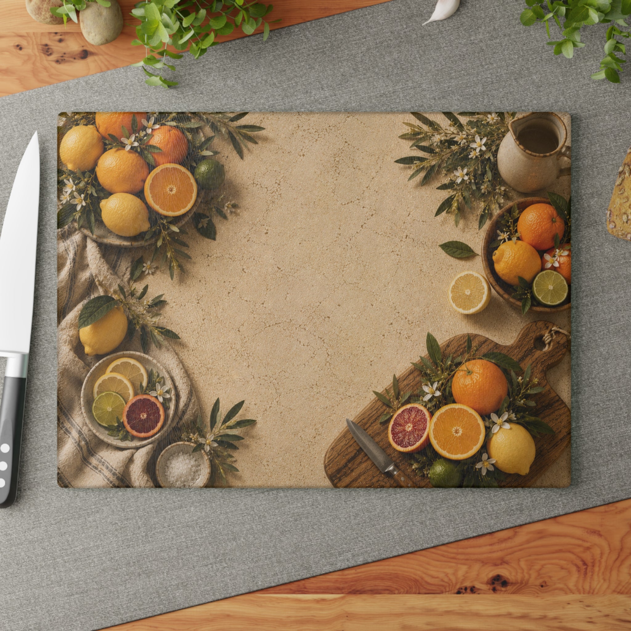 Citrus Grove | Glass Cutting Board