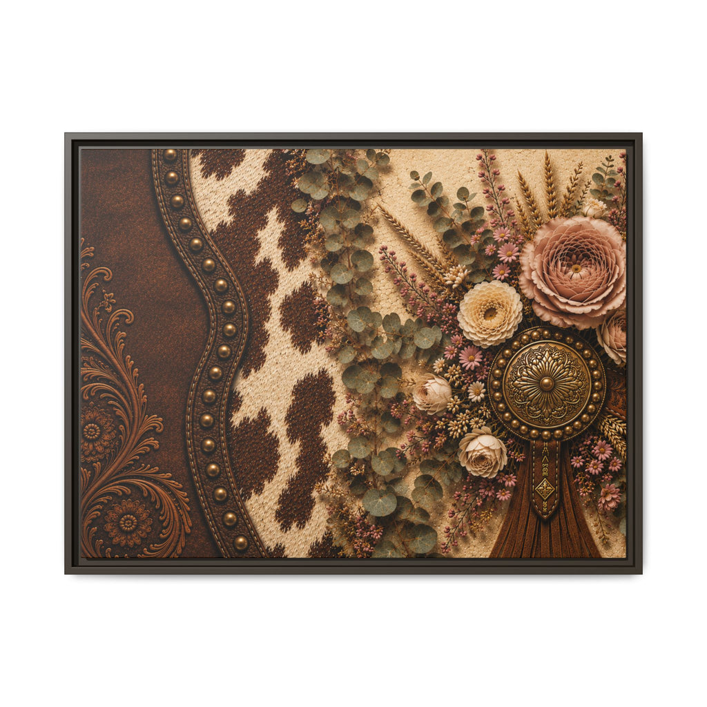 The Cowgirl's Keepsake | Framed Canvas Wall Art