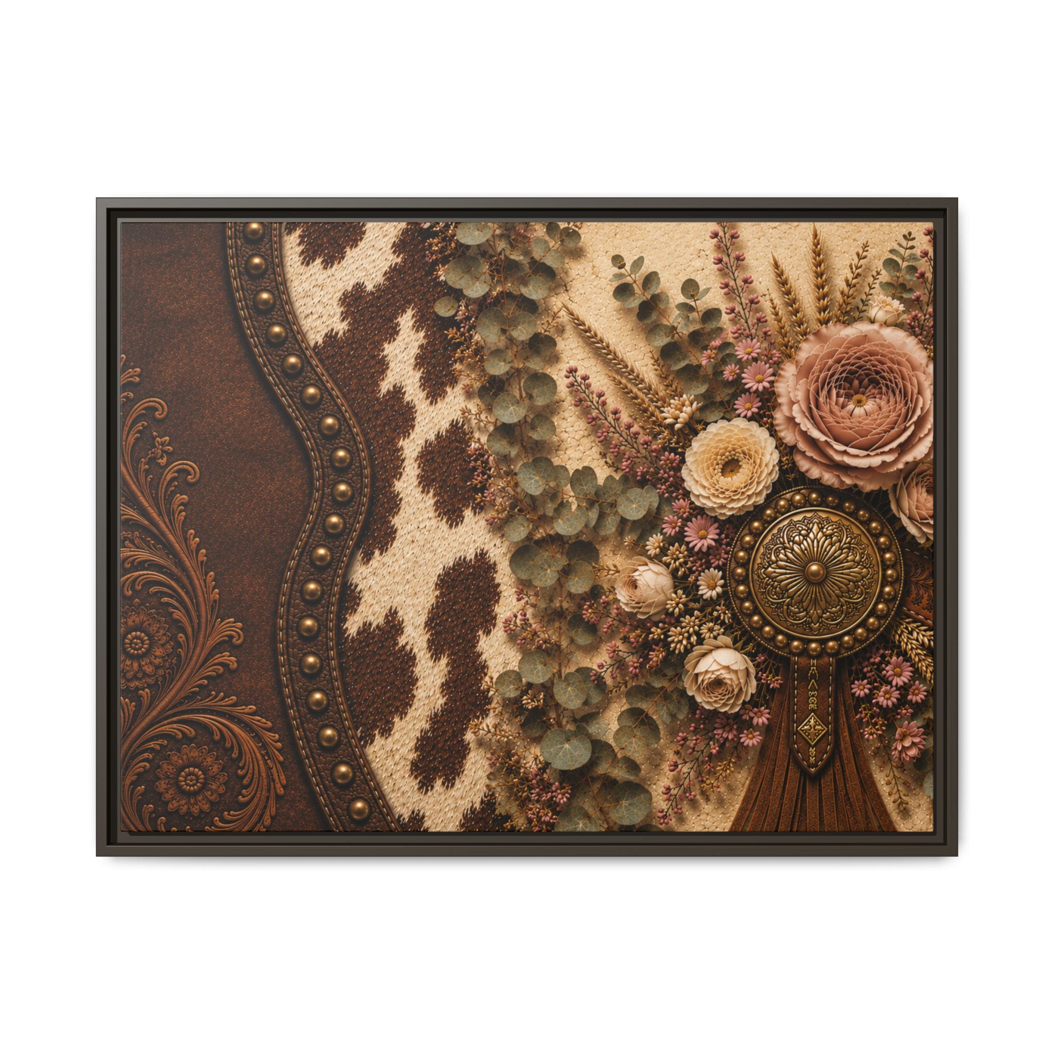 The Cowgirl's Keepsake | Framed Canvas Wall Art