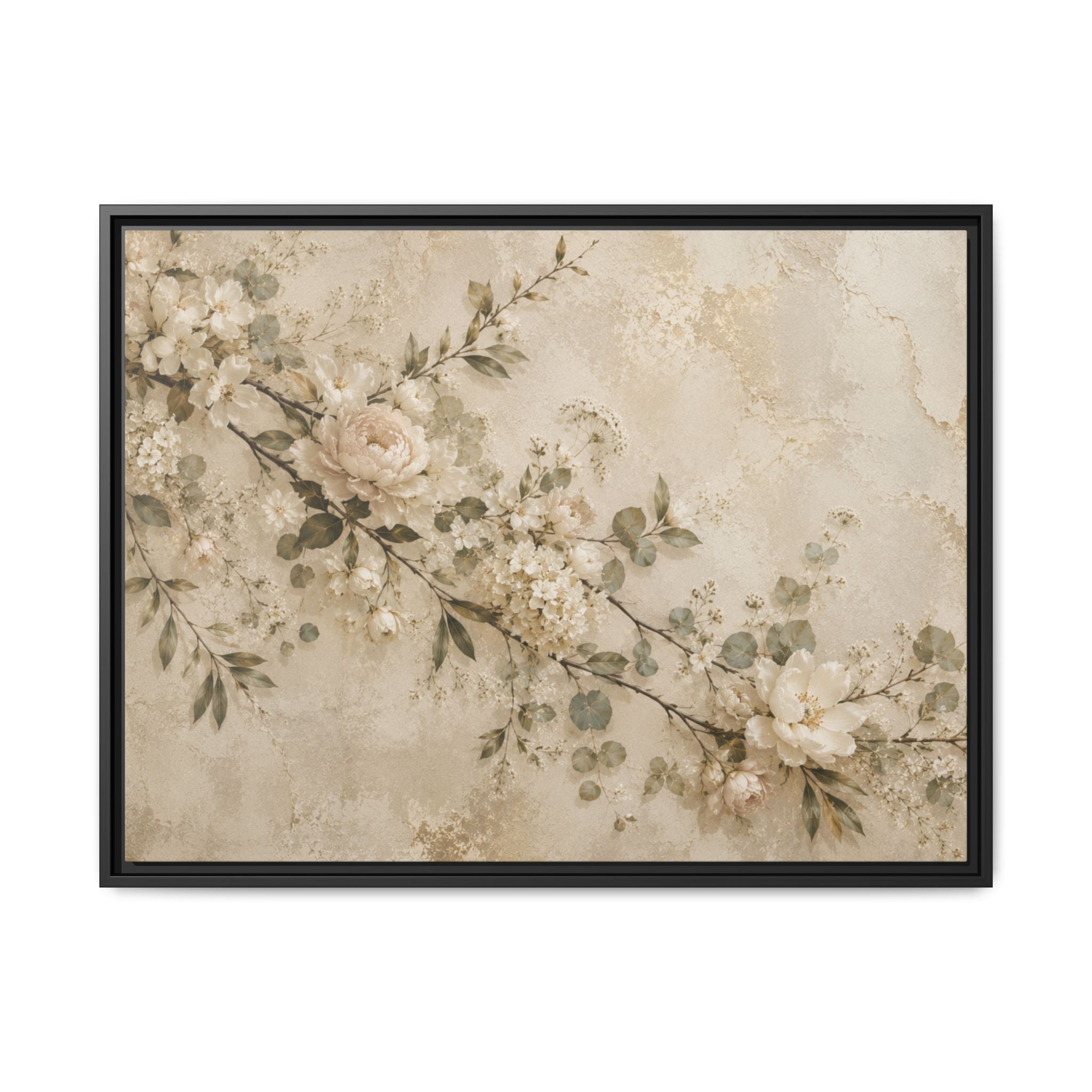 Ivory Reverie | Framed Canvas Wall Art