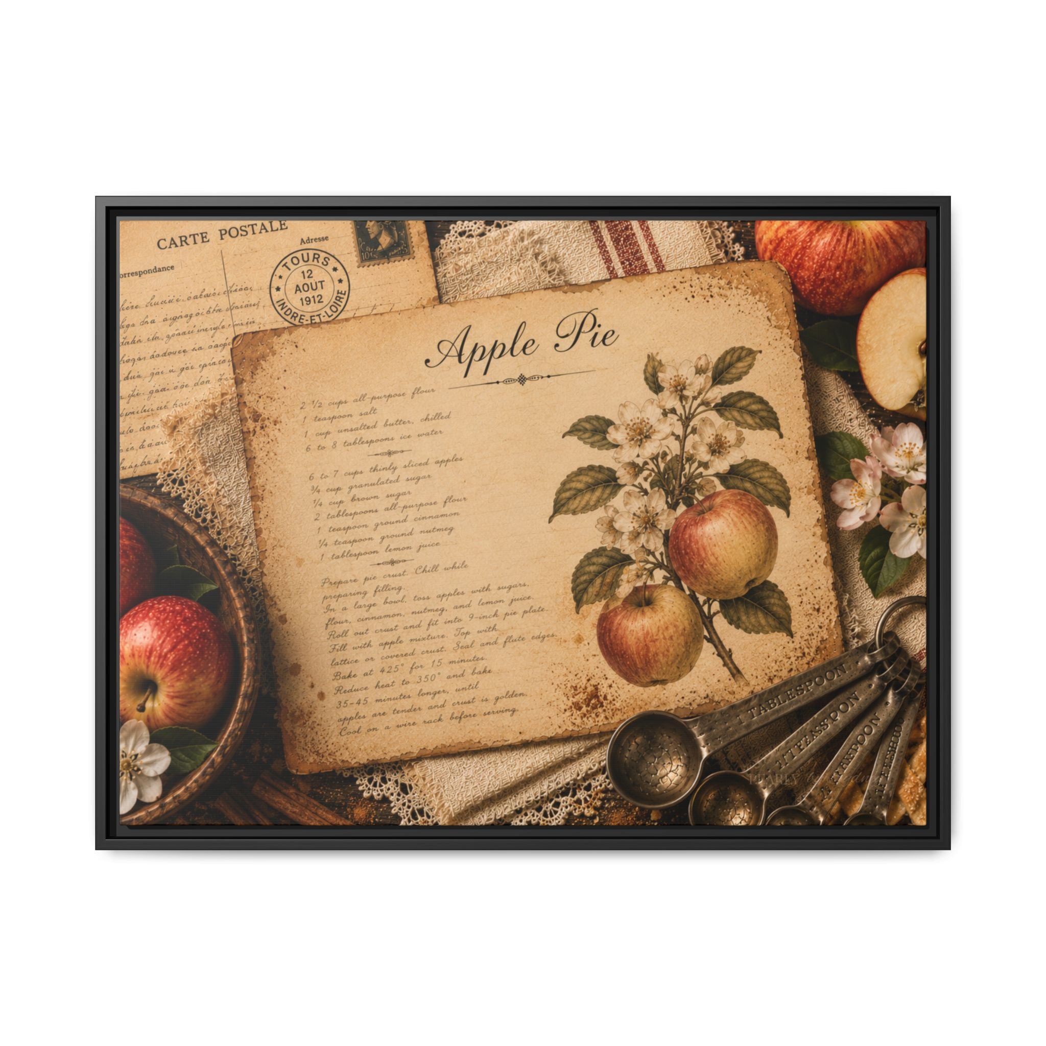 Apple Pie  | Framed Canvas Wall Art