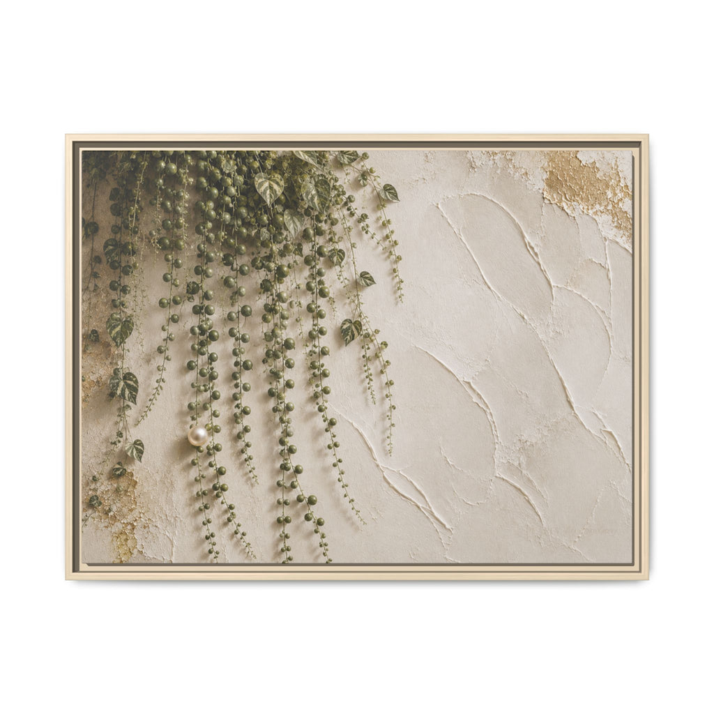 Pearl Cascade | Framed Canvas Wall Art