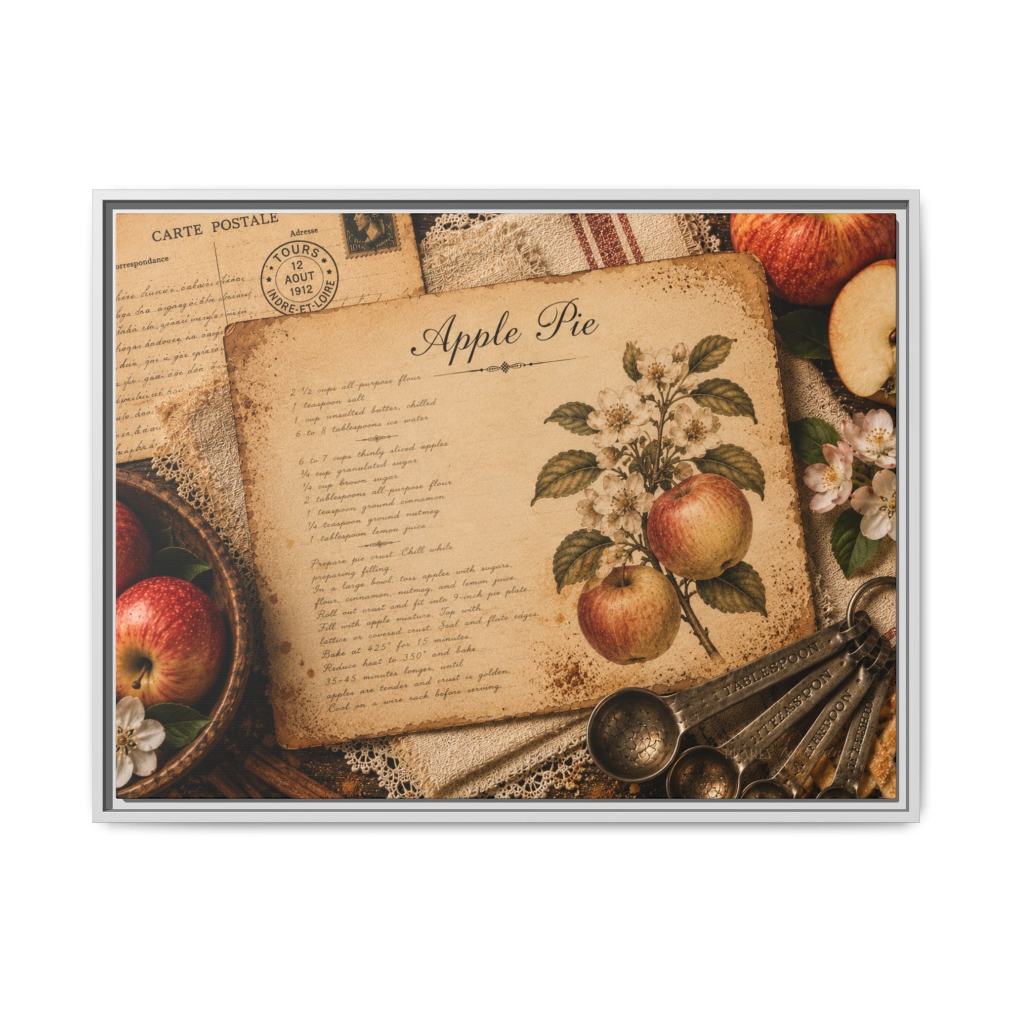 Apple Pie  | Framed Canvas Wall Art