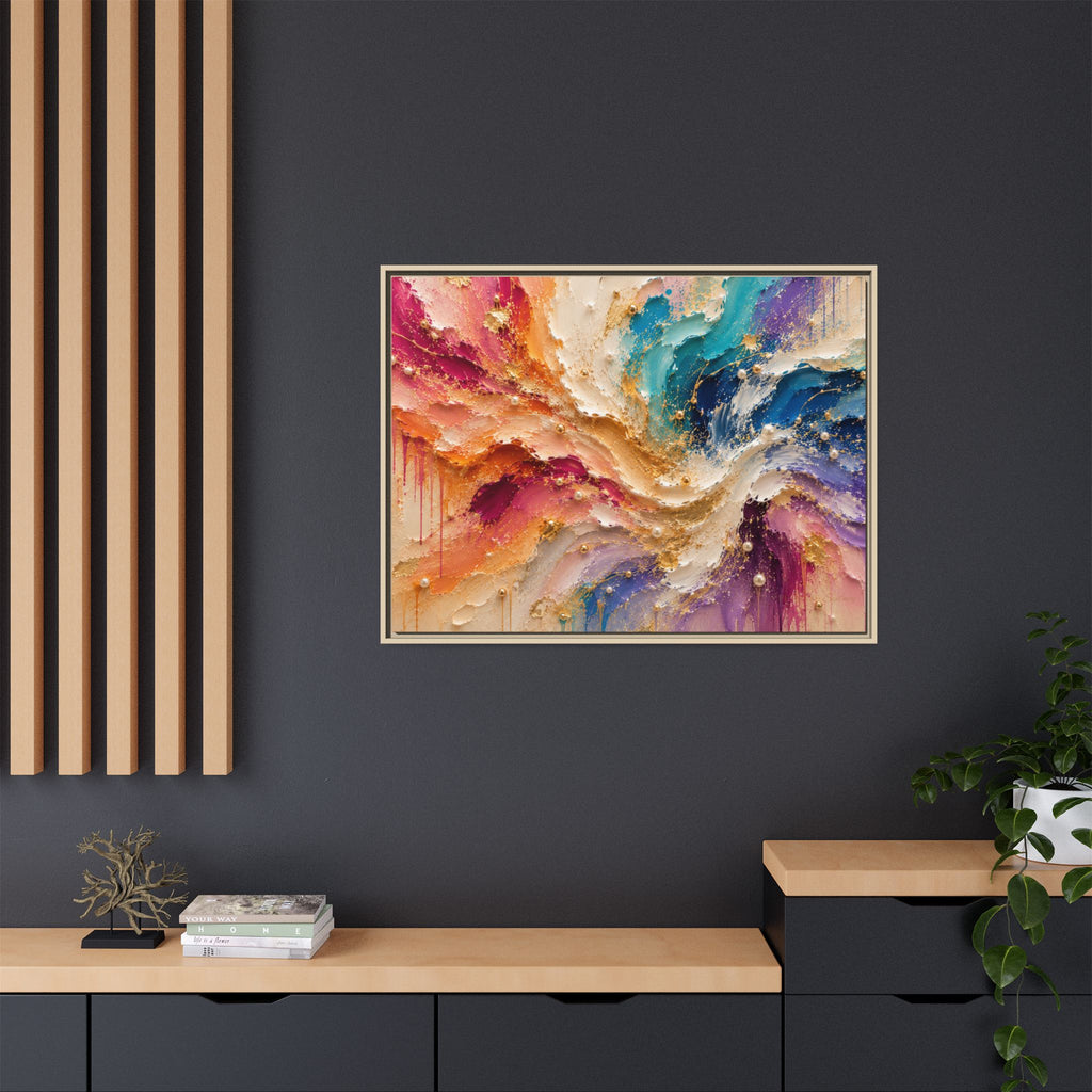 Rainbow Symphony | Framed Canvas Wall Art
