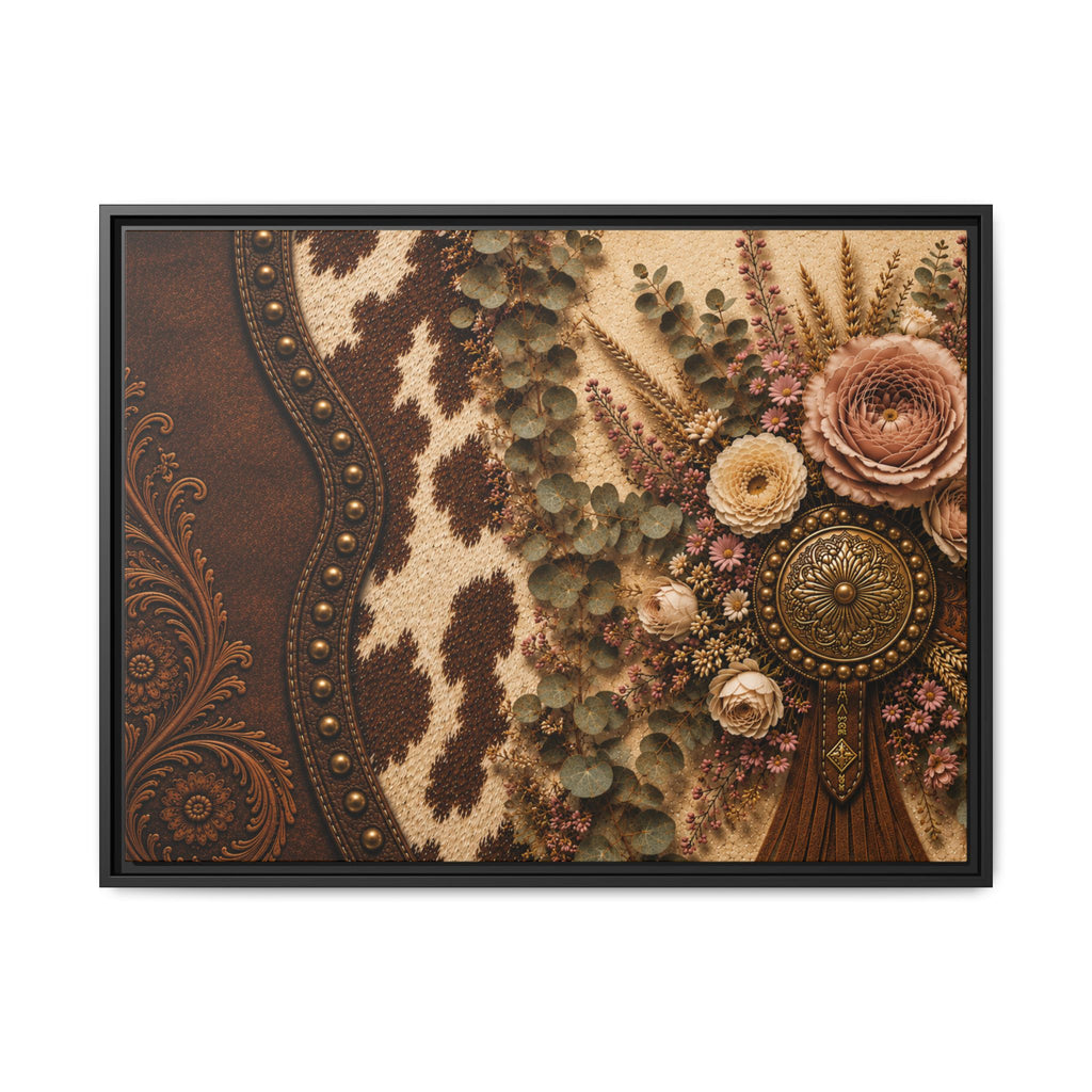 The Cowgirl's Keepsake | Framed Canvas Wall Art