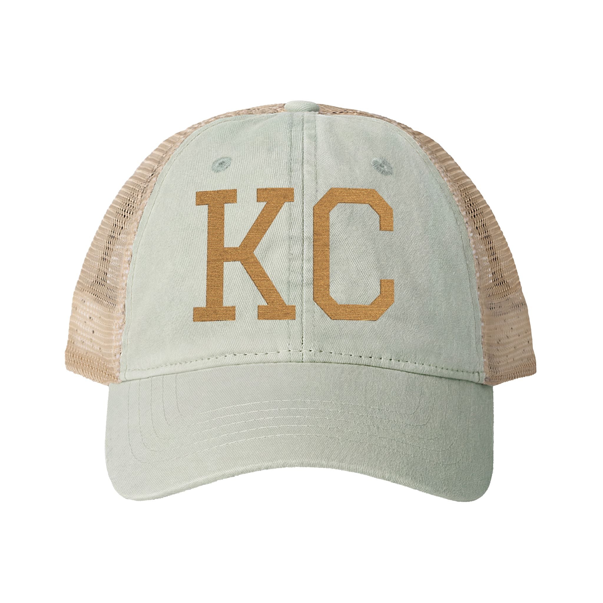 KC | Washed Mesh-Back Embroidered Cap