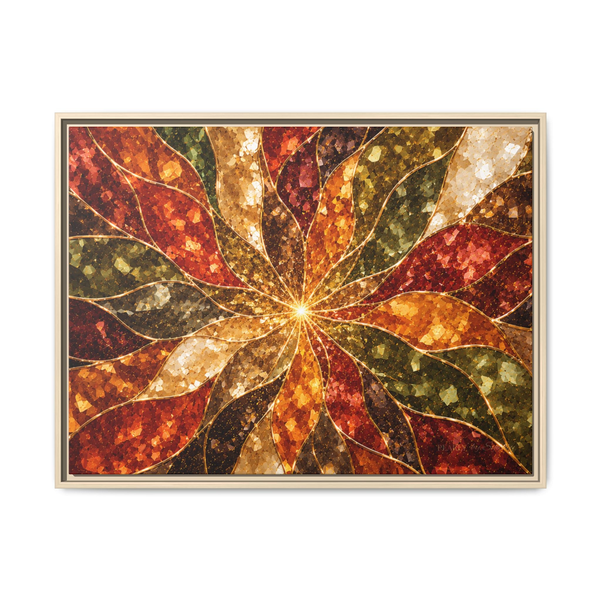 Autumn Burst Prism | Framed Canvas Wall Art
