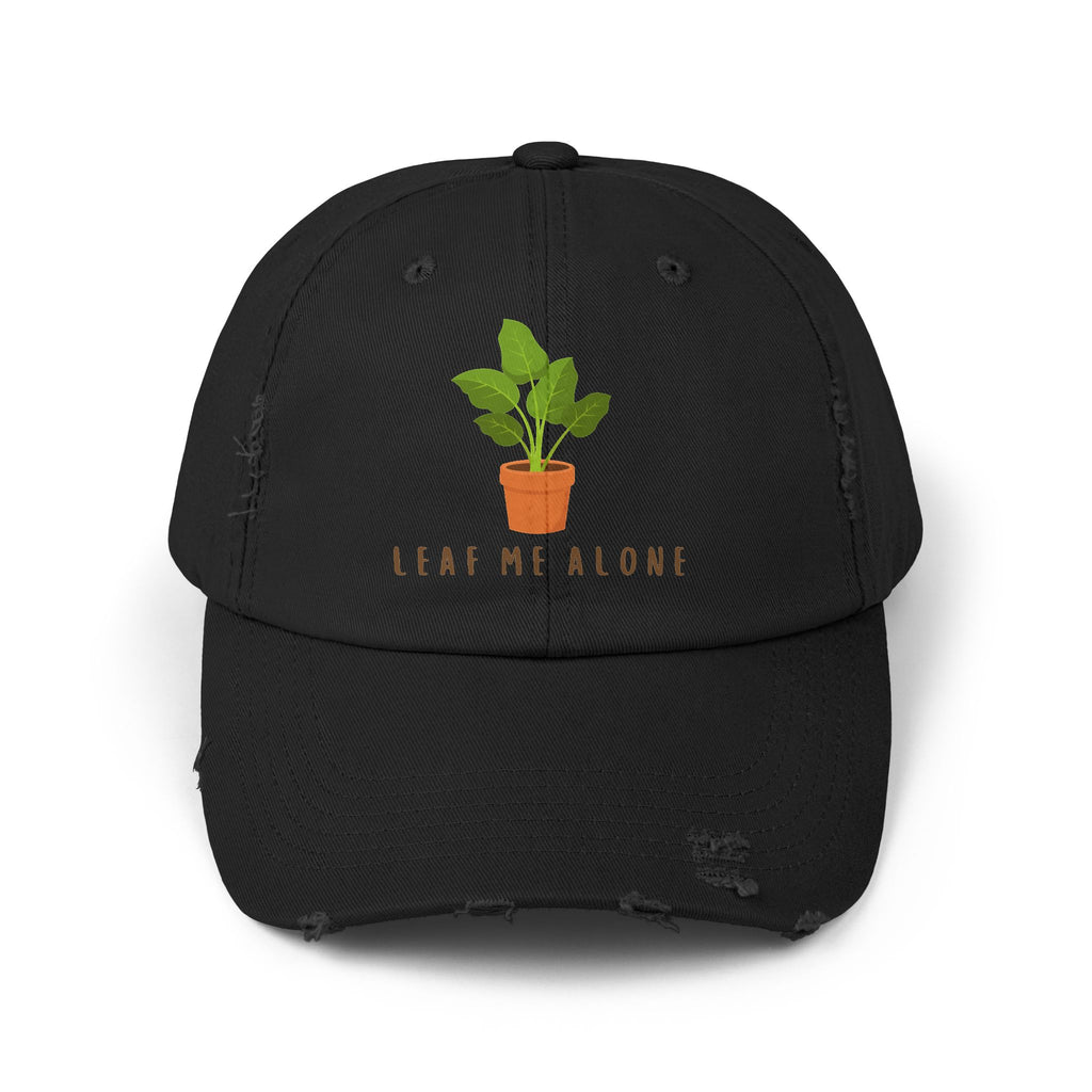 Leaf Me Alone | Distressed Cap