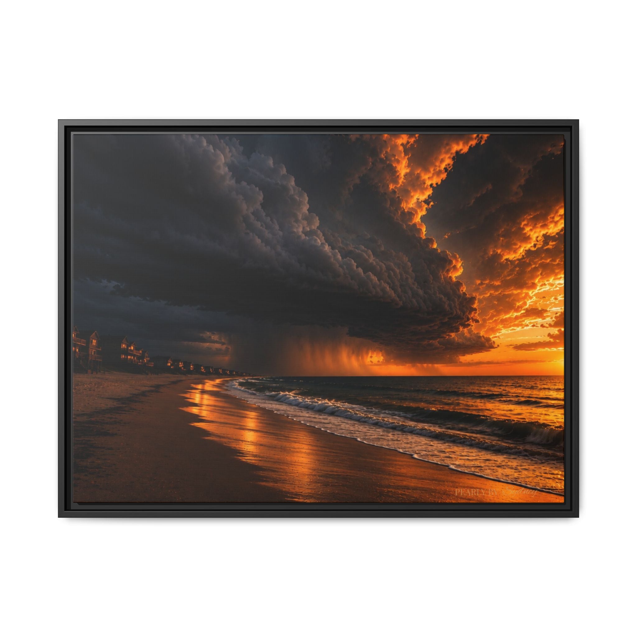Tempest Coast | Framed Canvas Wall Art