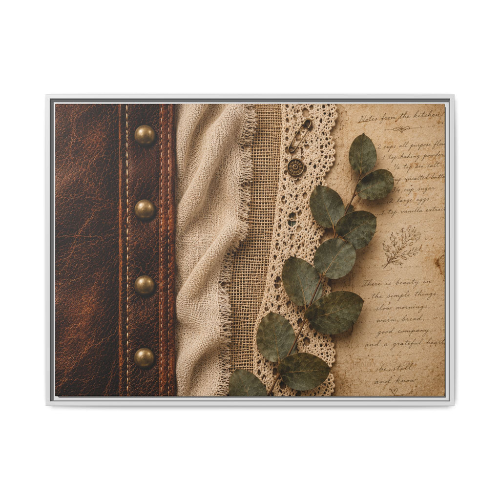 Kitchen Letters | Framed Canvas Wall Art