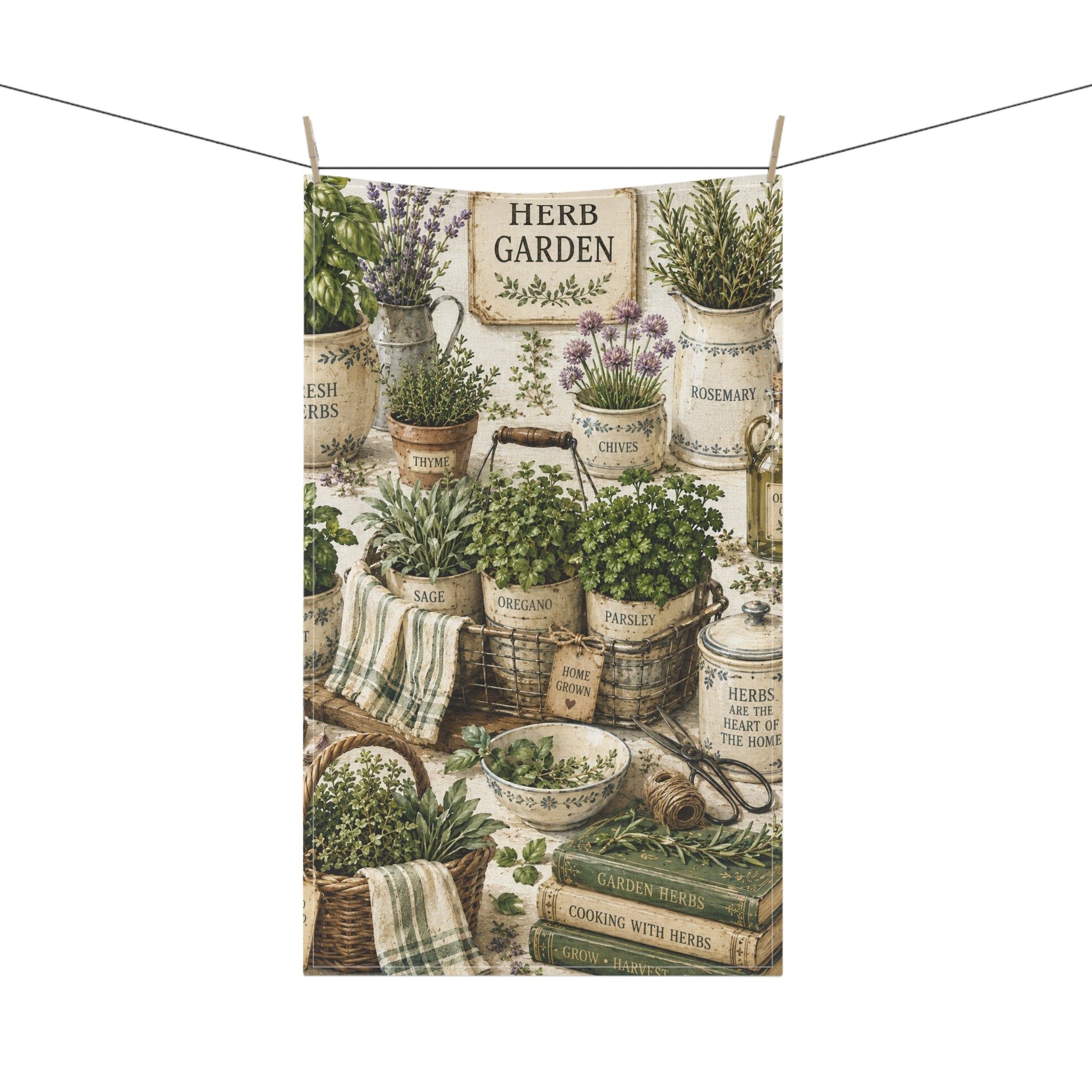 Herb Garden | Kitchen Tea Towel