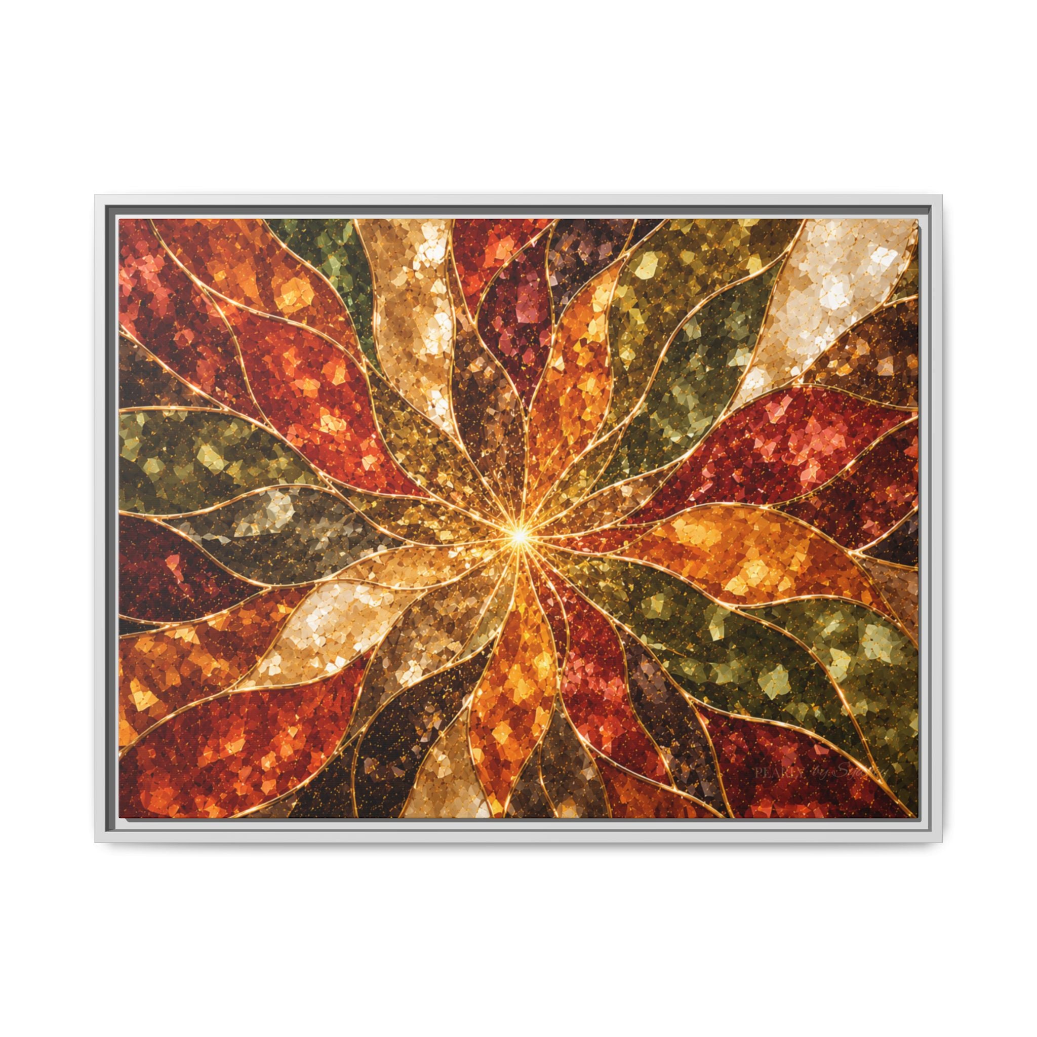 Autumn Burst Prism | Framed Canvas Wall Art