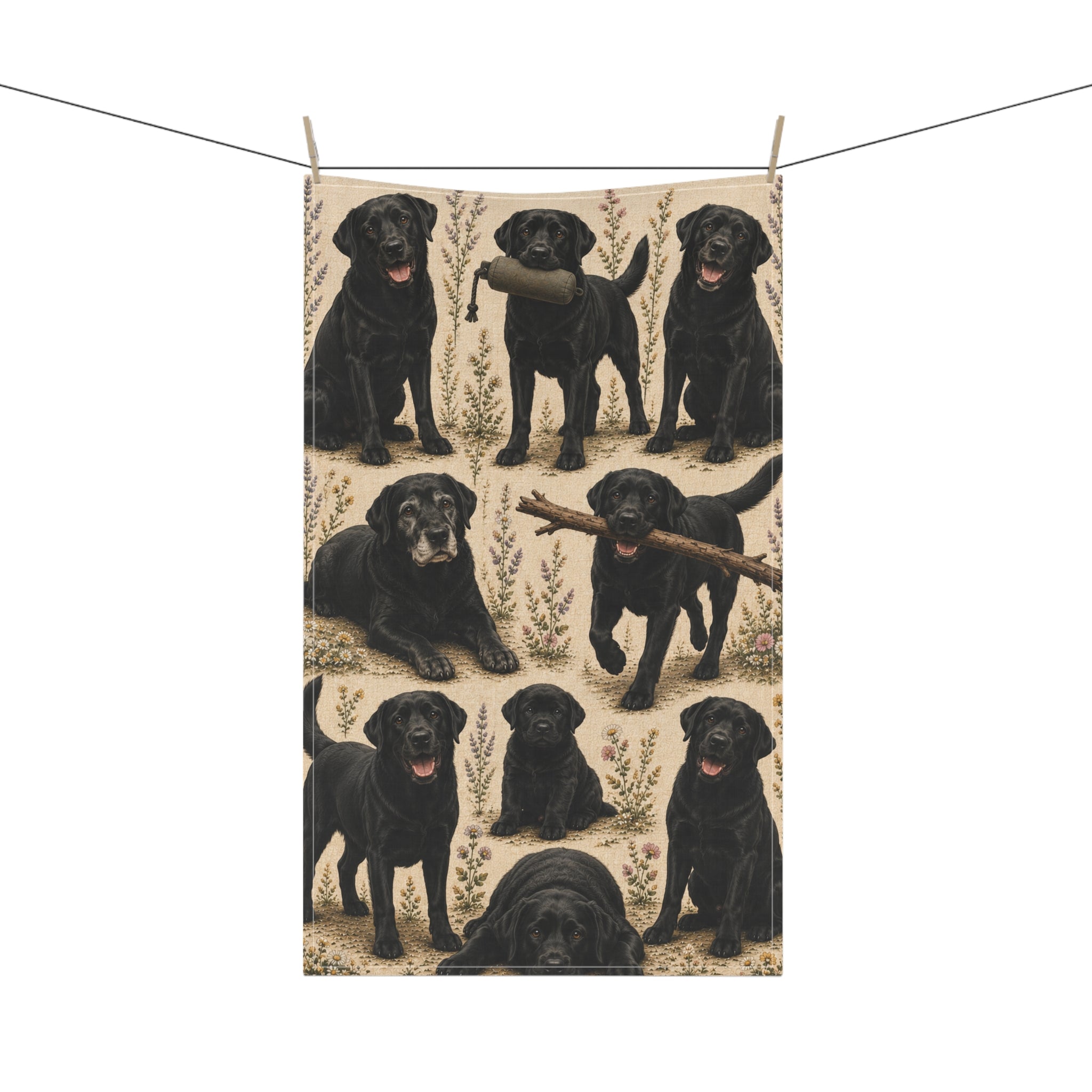 Midnight Retriever | Kitchen Tea Towel