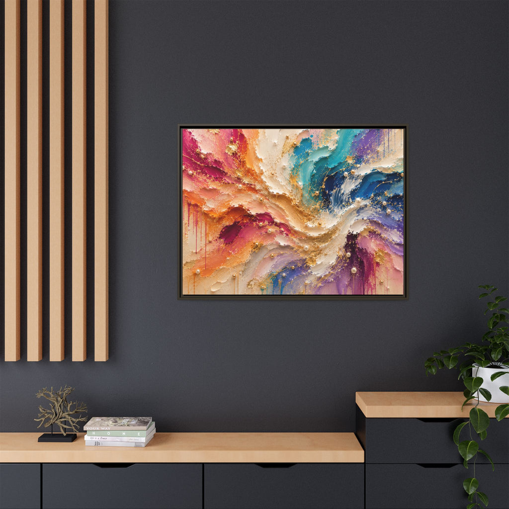 Rainbow Symphony | Framed Canvas Wall Art