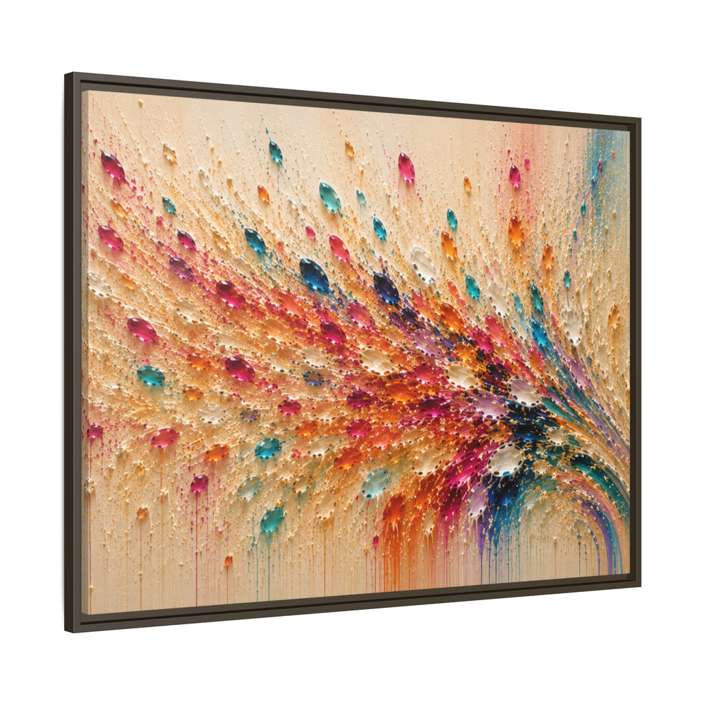 Gemstone Cascade I | Framed Canvas Wall Art