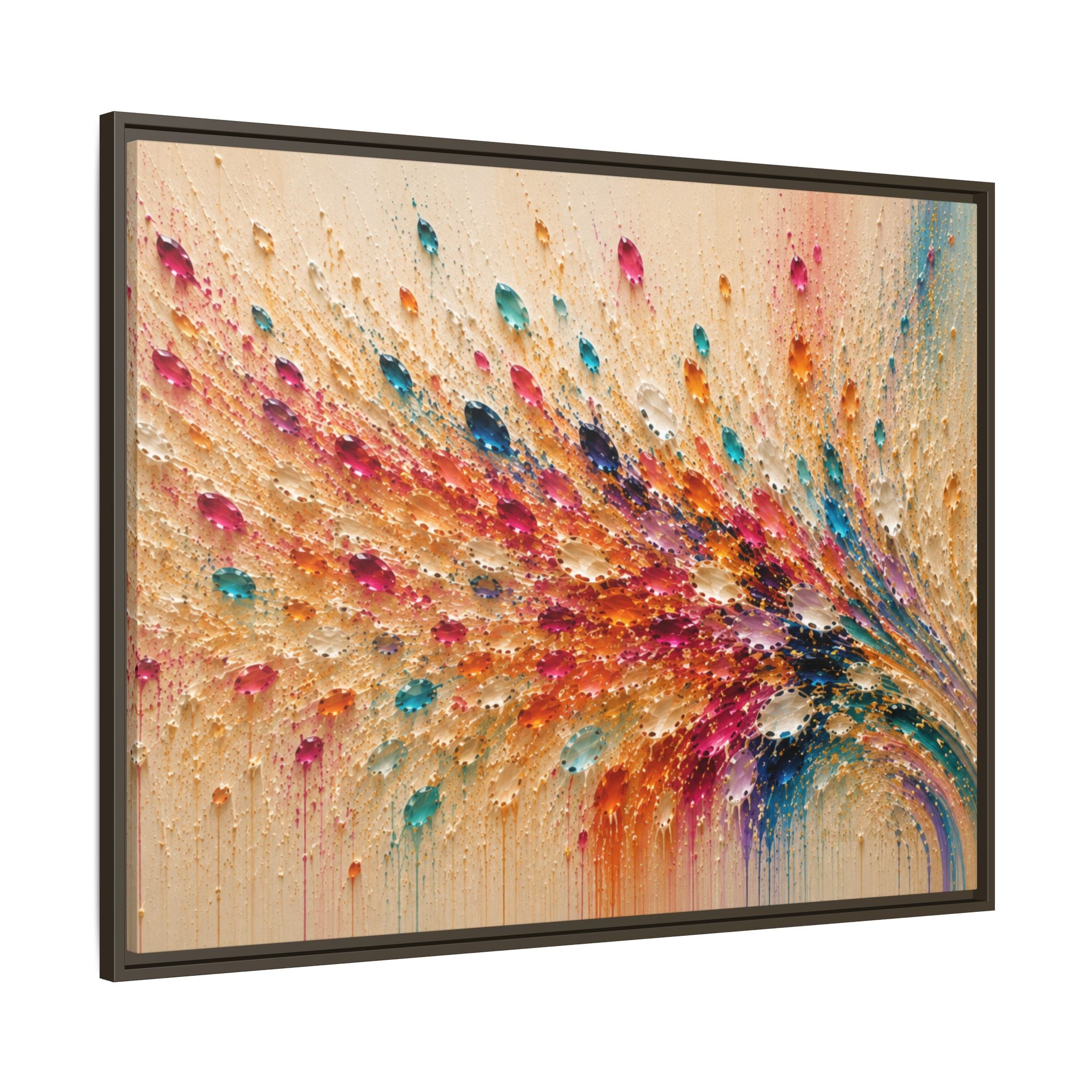Gemstone Cascade I | Framed Canvas Wall Art