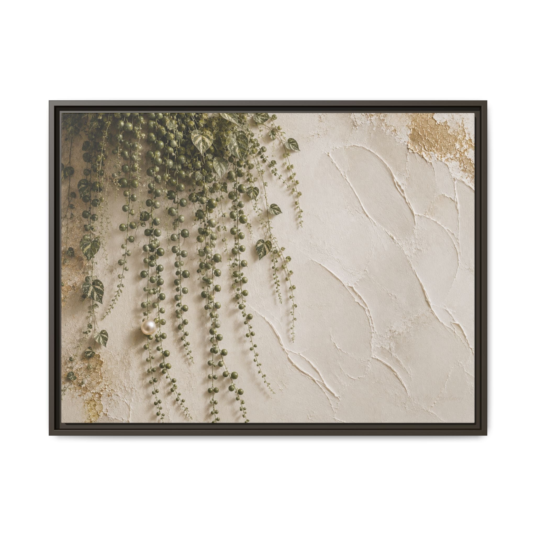 Pearl Cascade | Framed Canvas Wall Art
