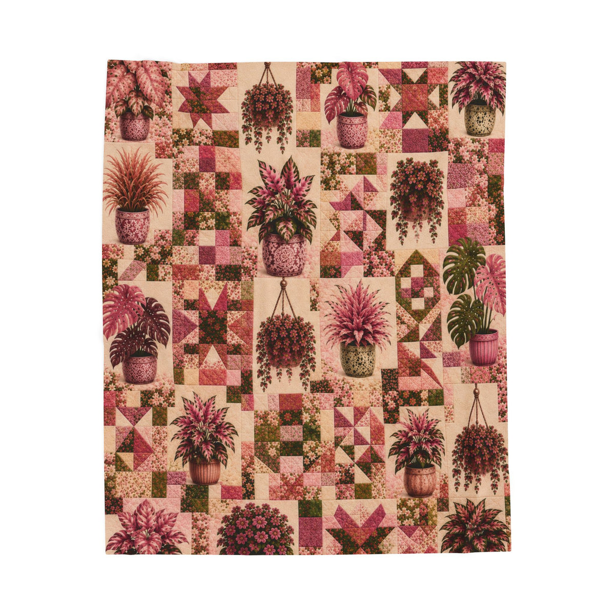 Blushing Heirloom | Velveteen Plush Blanket