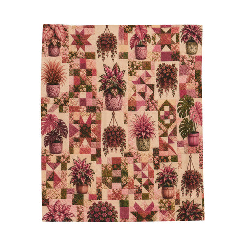 Blushing Heirloom | Velveteen Plush Blanket
